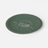 Camp Bachelorette Weekend Pappteller (Schrägansicht)