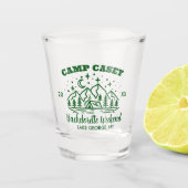 CAMP BACHELORETTE WEEKEND SCHNAPSGLAS (Vorderseite)