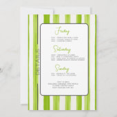 Camp Bachelorette Wild im Woods Weekend Einladung (Rückseite)