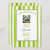 Camp Bachelorette Wild im Woods Weekend Einladung (Vorne/Hinten)