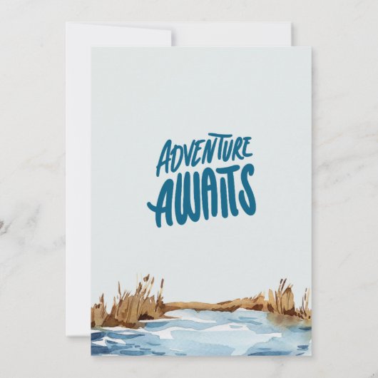 Camp Bachelorette Wochenende Einladung (Rückseite)