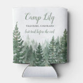 Camp Bachelorette Woodland Forest Weekend Party Dosenkühler (Rückseite)