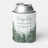 Camp Bachelorette Woodland Forest Weekend Party Dosenkühler (Kanne Rückseite)