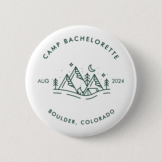 Camp Bacheloretto Round Button (Vorderseite)