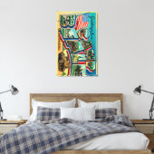 Camp Beale, Kalifornien - Große Briefszenen Leinwanddruck (Insitu (Schlafzimmer))