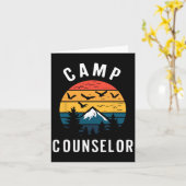 Camp Berater Camping Campfire Retro Campingplatz Karte (Gelbe Blume)