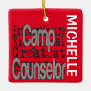 Camp Berater Extraordinaire CUSTOM Keramikornament