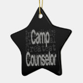 Camp-Berater Keramik Ornament (Links)