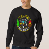 Camp Besties Camping Happy Camper Sweatshirt (Vorderseite)