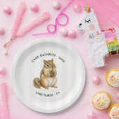 Camp Braut Chipmunk Personalisierter Junggesellinn Pappteller (Party)
