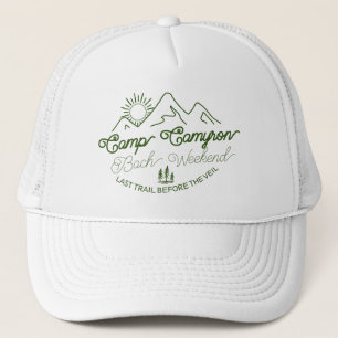 Camp Bride Custom Bachelorette Green Truckerkappe