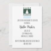 Camp Bride Junggeselinnen-Abschied Einladung (Vorderseite)