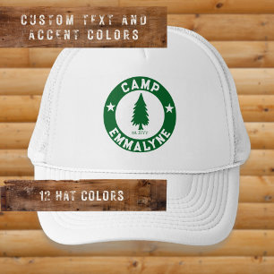 Camp Bride Pine Tree Personalisiert Bachelorette Truckerkappe