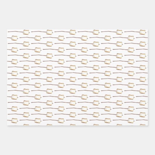 Camp Campfire S'mores Toasted Marshmallow Smores Geschenkpapier Set (Vorderseite 2)