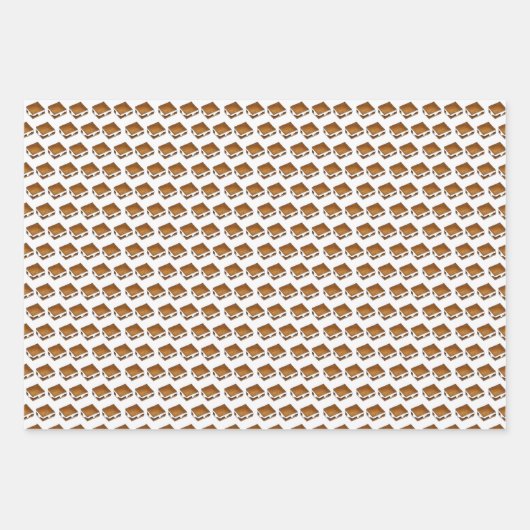 Camp Campfire S'mores Toasted Marshmallow Smores Geschenkpapier Set (Vorderseite)