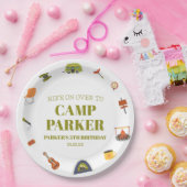 Camp Camping Camper Geburtstagsparty Pappteller (Party)