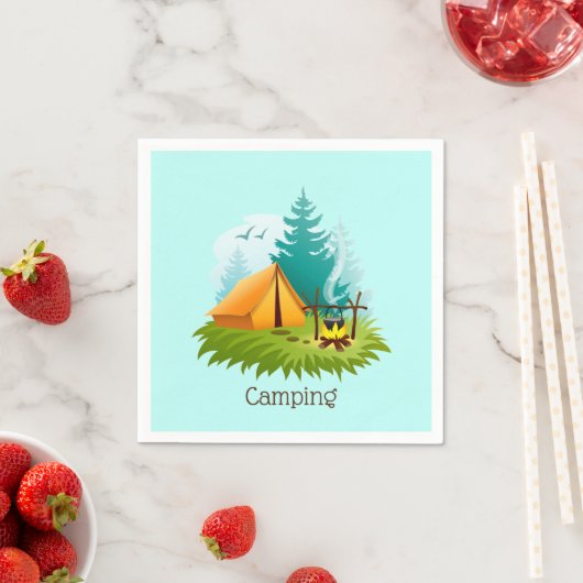 Camp Camping Design Paper Napkins Serviette (Beispiel)