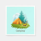 Camp Camping Design Paper Napkins Serviette (Vorderseite)