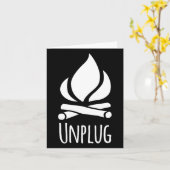 Camp Camping Feuerstelle Bonfire Rustic Campgr Karte (Gelbe Blume)