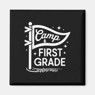 Camp Camping Lehrer erster Klasse 1. Klasse zurück Magnet