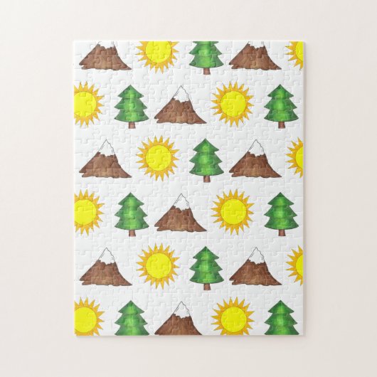 Camp Camping Wandern im Grünen Puzzle (Vertikal)