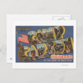 Camp Carson, Colorado - Pikes Peak Postkarte (Vorne/Hinten)