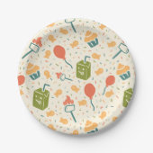 Camp Chaos 4th Birthday paper plates Pappteller (Vorderseite)