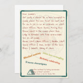 Camp Chaos: Forever Feral 4th Birthday Invitation Einladung (Vorne/Hinten)