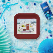 Camp Chic Paper Plate Pappteller (Party)