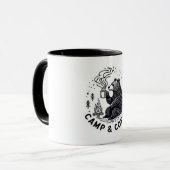 Camp & Coffee Bear Tasse (Vorderseite Links)