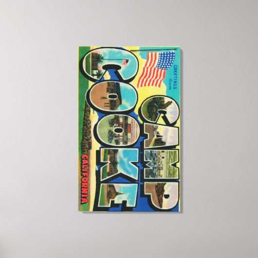 Camp Cooke, Kalifornien - Große Briefszenen Leinwanddruck (Vorderseite)