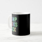 Camp Cooks Rocks Funny Campground Koch Crew Campsi Kaffeetasse (Vorderseite Links)