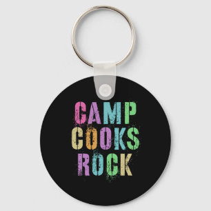Camp Cooks Rocks Funny Campground Koch Crew Campsi Schlüsselanhänger