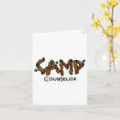 Camp Counselor - Matching Staff oder Gruppenleiter Karte (Gelbe Blume)