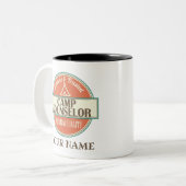 Camp Counselor Personalisiert Zweifarbige Tasse (Vorderseite Links)