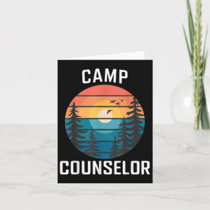 Camp Counselor Shirt Camper Sommer Camping Mitarbe Karte