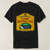 Camp Crystal Lake Halloween Funny Camping Grafik T-Shirt (Design vorne)