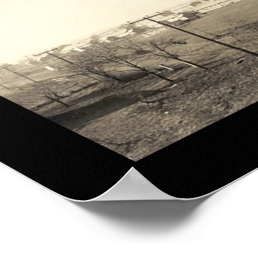 Camp Custer MI Foto 1917 Poster (Ecke)