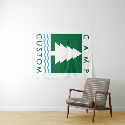 Camp Custom Bachelorette Bach Weekend Wandteppich (Beispiel (Horizontal))