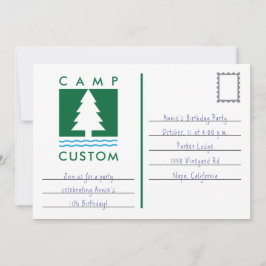 Camp Custom Einladung