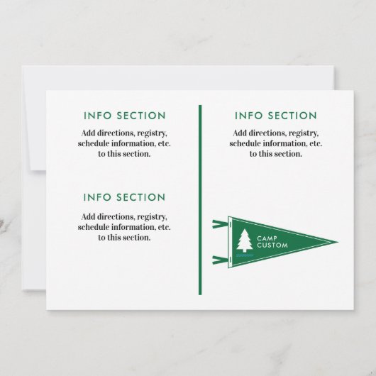 Camp Custom Einladung (Rückseite)