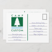 Camp Custom Einladung (Vorne/Hinten)