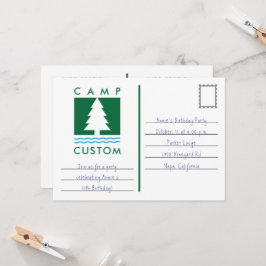 Camp Custom Einladung