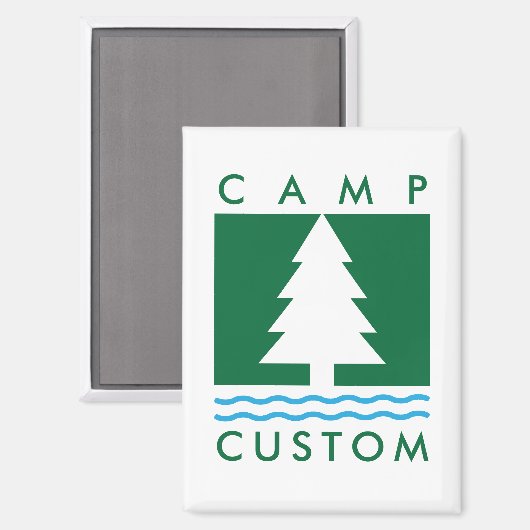 Camp Custom Magnet (Vorderseite/Rückseite)