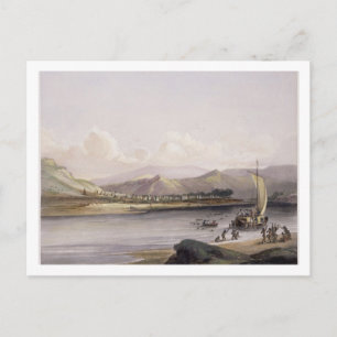 Camp der Gros Ventres der Prärien auf dem Hügel Postkarte