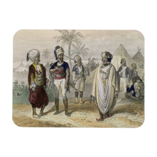 Camp der türkischen Freiwilligen aus Konstantinope Magnet (Horizontal)