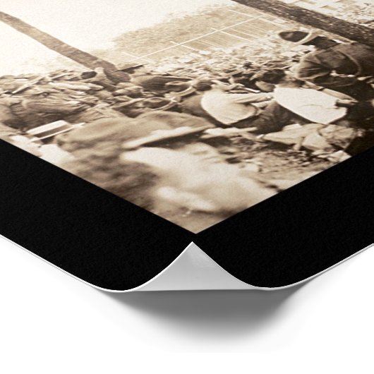 Camp Devens MA Foto 1918 Poster (Ecke)