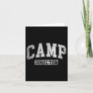 Camp Director Counselor Funny Camping Design for W Karte