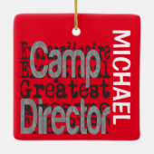 Camp Director Extraordinaire CUSTOM Keramikornament (Rückseite)