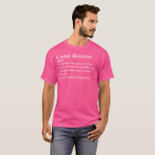 Camp Director Funny Camp Berater Definition T-Shirt (Vorne ganz)